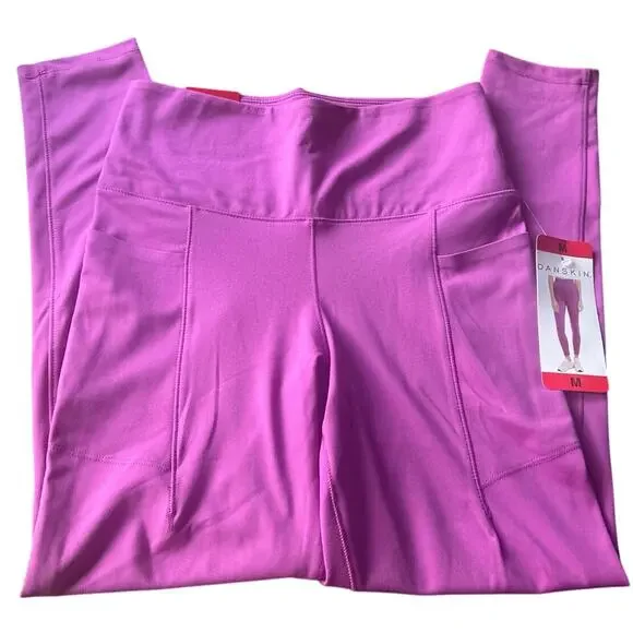 Danskin Women’s Pink High Rise Leggings Medium - Picture 3 of 5
